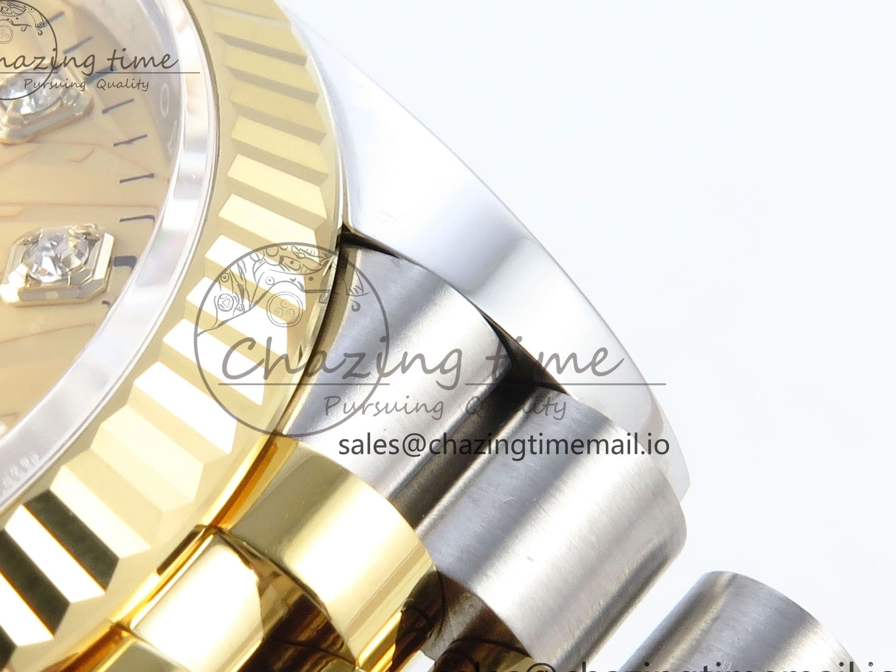 SS Dial YG EWEF Leaf Edition A3235 on Jubilee 126233 36 DateJust Best YG Bracelet 0501